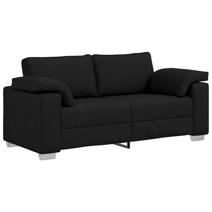 Divano con cuscino Nero 180 x 77 x 82 cm Tessuto