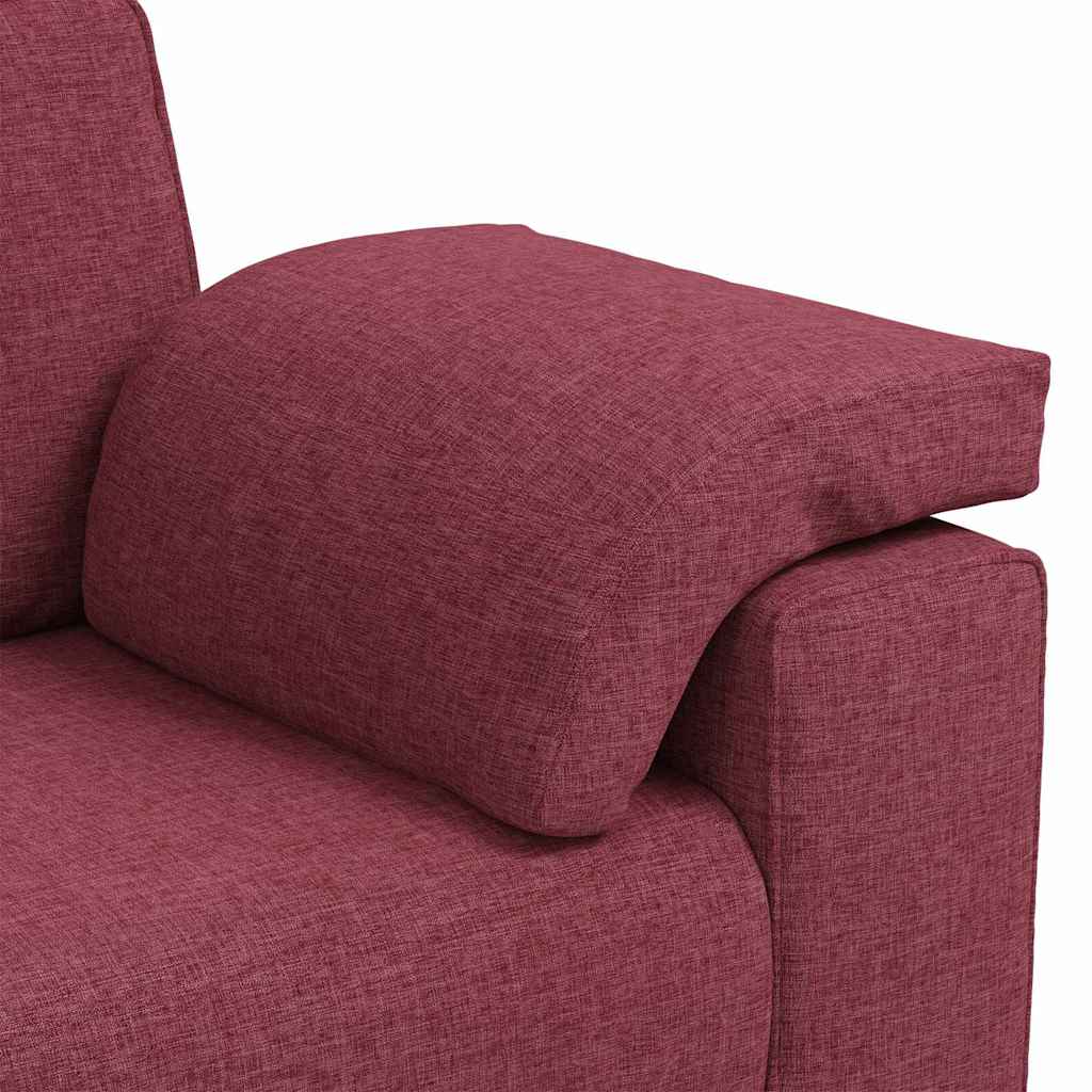 Divano con cuscino Rosso vino 180 x 77 x 82 cm Tessuto