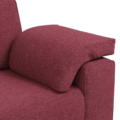 Divano a due posti Rosso Vino 180 cm Tessuto | homemem39