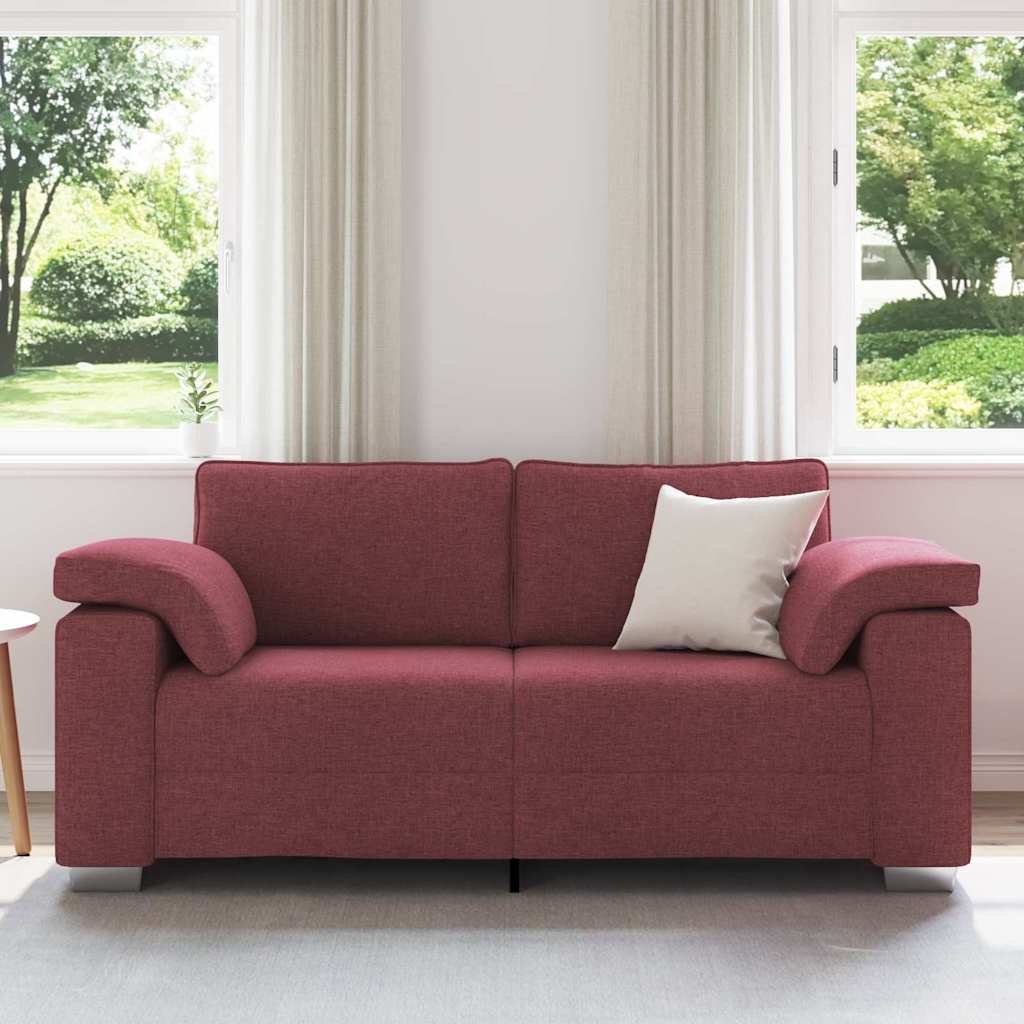 Divano con cuscino Rosso vino 180 x 77 x 82 cm Tessuto