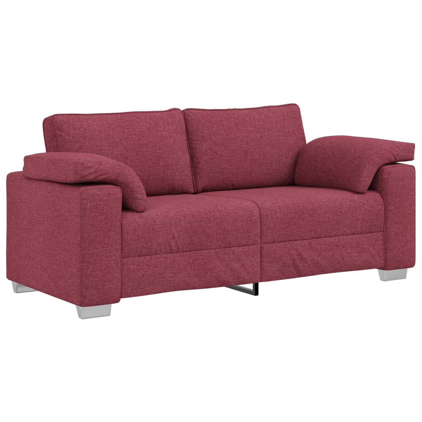 Divano a due posti Rosso Vino 180 cm Tessuto | homemem39