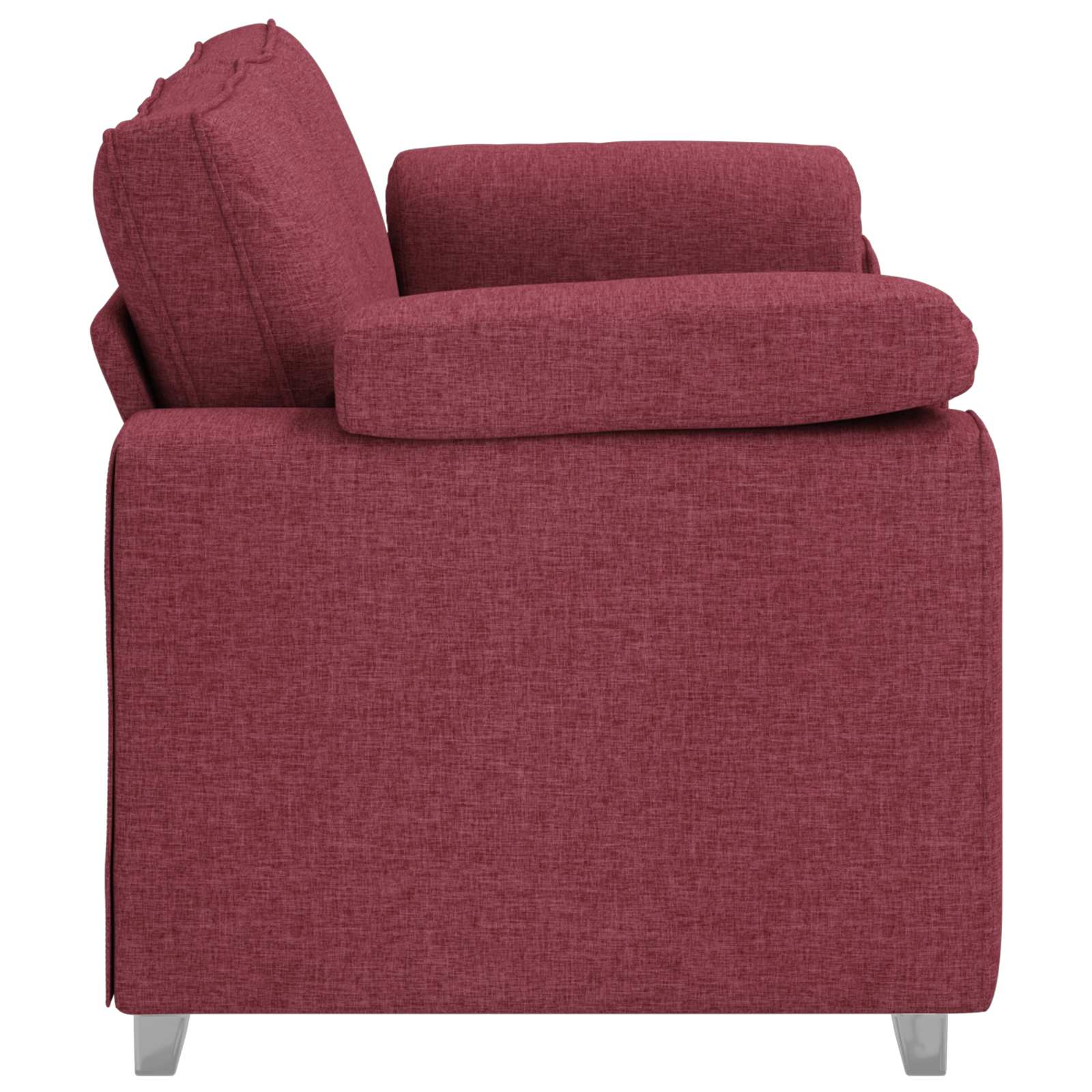Divano a due posti Rosso Vino 180 cm Tessuto | homemem39