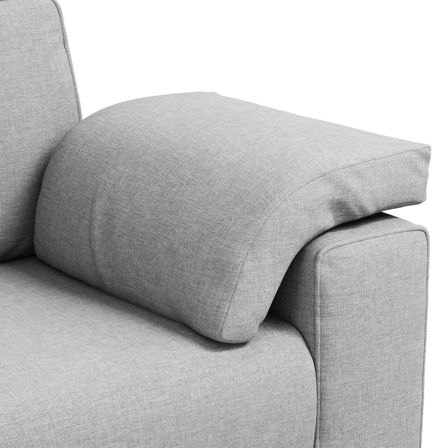 Divano a due posti Grigio Nuvola 180 cm Tessuto | homemem39
