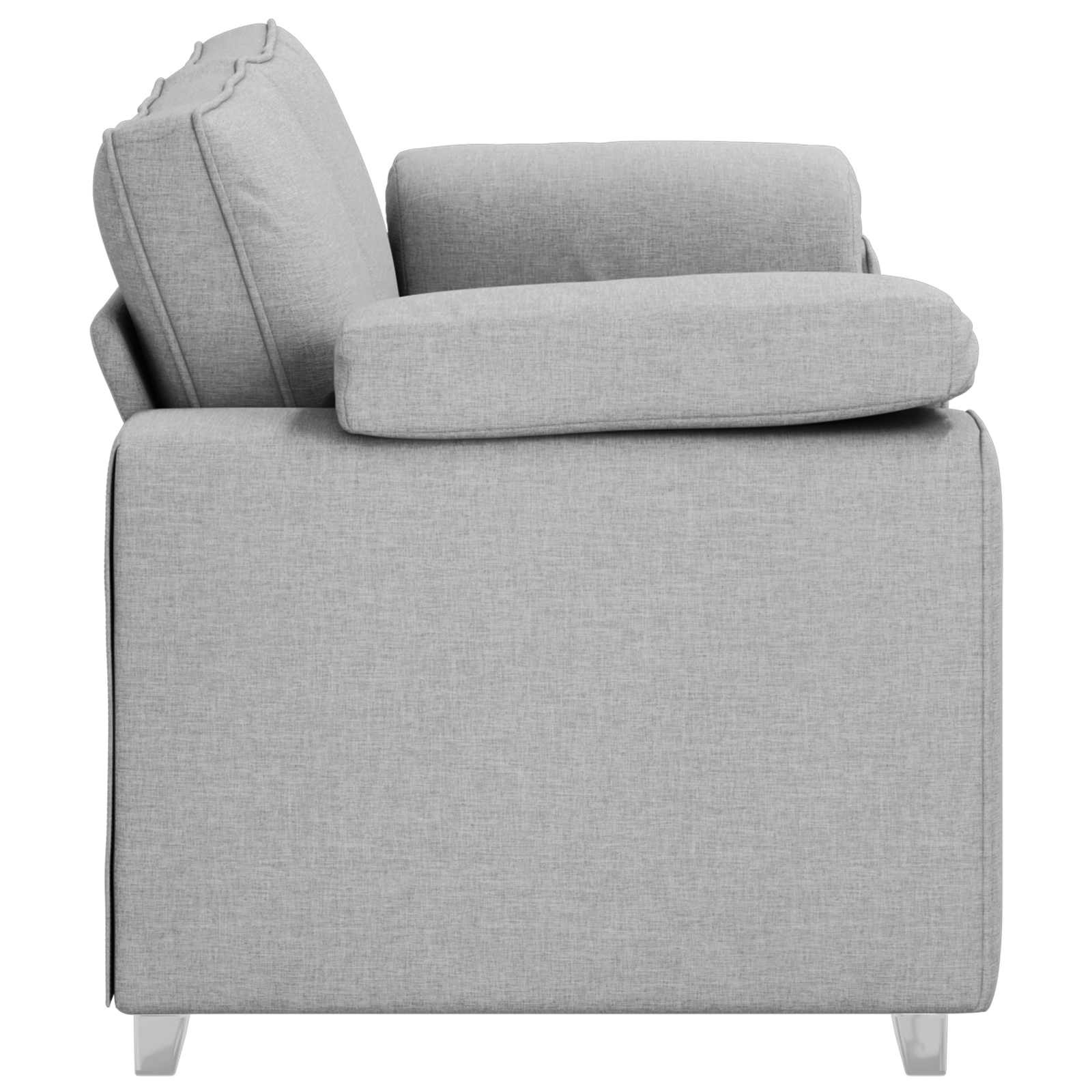 Divano a due posti Grigio Nuvola 180 cm Tessuto | homemem39