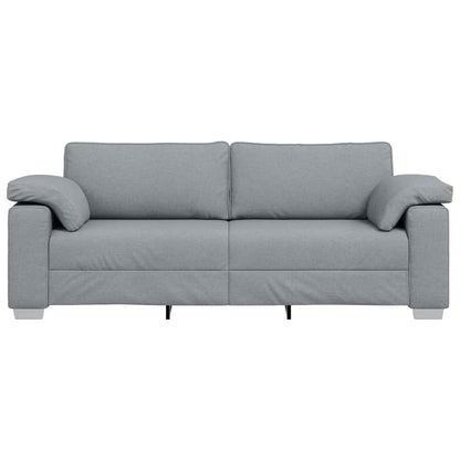 Divano con cuscino Grigio chiaro 219 x 77 x 82 cm Tessuto