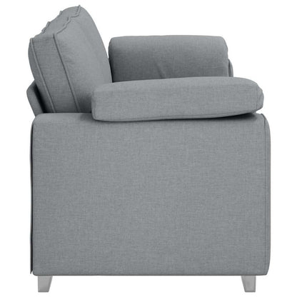 Divano con cuscino Grigio chiaro 219 x 77 x 82 cm Tessuto