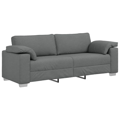 Divano con cuscino Grigio scuro 219 x 77 x 82 cm Tessuto