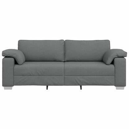 Divano con cuscino Grigio scuro 219 x 77 x 82 cm Tessuto