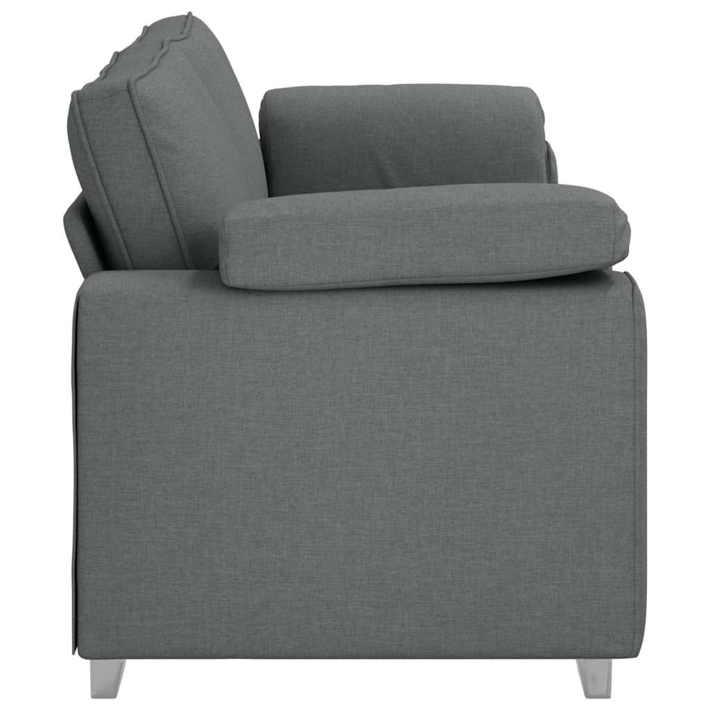 Divano con cuscino Grigio scuro 219 x 77 x 82 cm Tessuto
