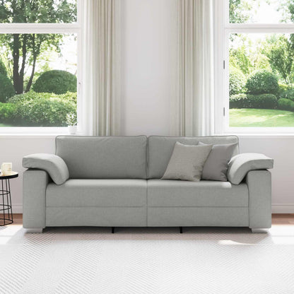 Divano con cuscino Grigio nuvola 219 x 77 x 82 cm Tessuto