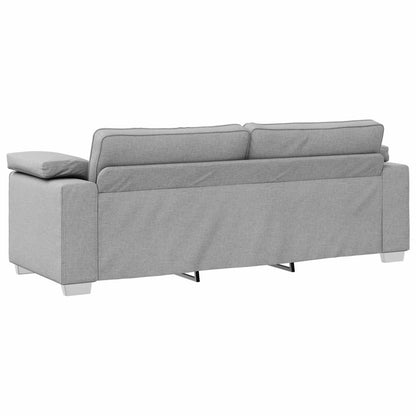Divano con cuscino Grigio nuvola 219 x 77 x 82 cm Tessuto