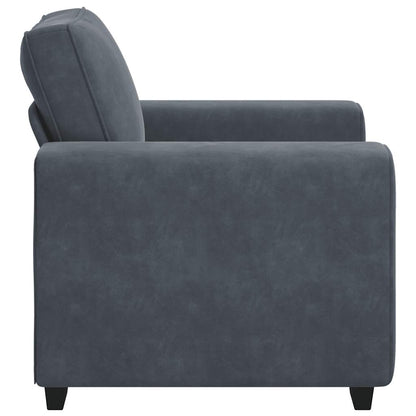 Divano Sedia Grigio Scuro 100x77x82 cm Velluto | homemem39