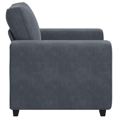 Divano Sedia Grigio Scuro 60 cm Velluto - homemem39