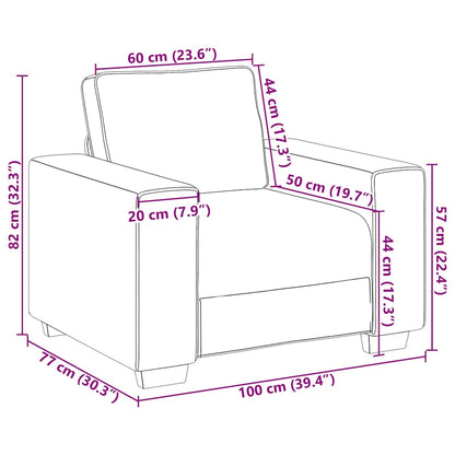 Divano Sedia Grigio Scuro 100x77x82 cm Velluto | homemem39