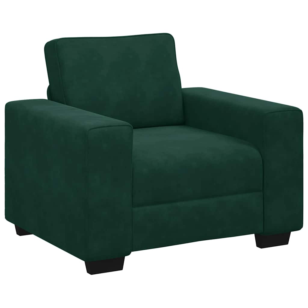 Divano Sedia Verde Scuro 100x77x82 cm Velluto | homemem39