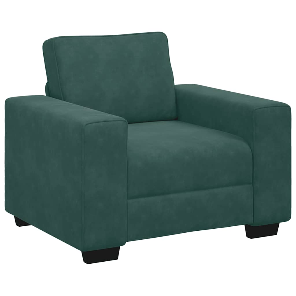 Divano Sedia Verde Scuro 60 cm Velluto - homemem39