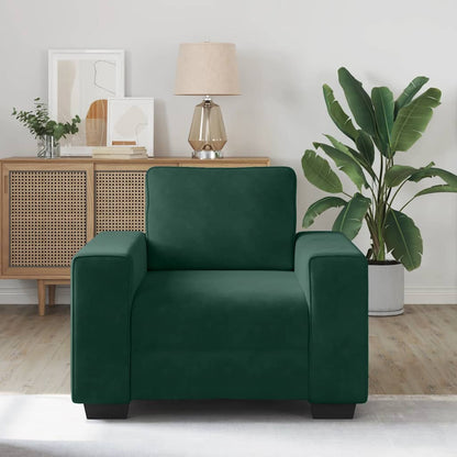 Divano Sedia Verde Scuro 100x77x82 cm Velluto | homemem39