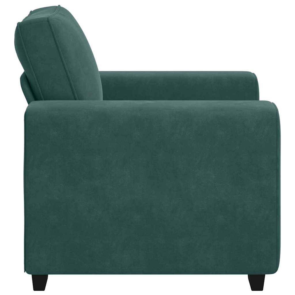 Divano Sedia Verde Scuro 60 cm Velluto - homemem39