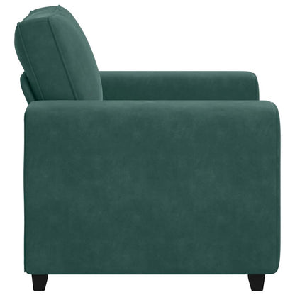 Divano Sedia Verde Scuro 60 cm Velluto - homemem39
