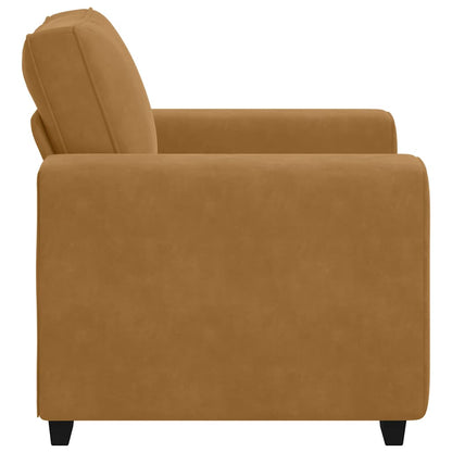 Divano Sedia Marrone 60 cm Velluto
