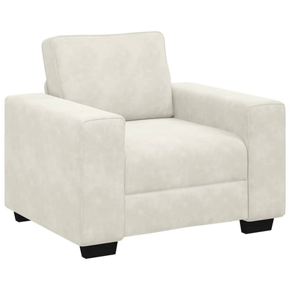 Divano Sedia Crema 60 cm Velluto - homemem39