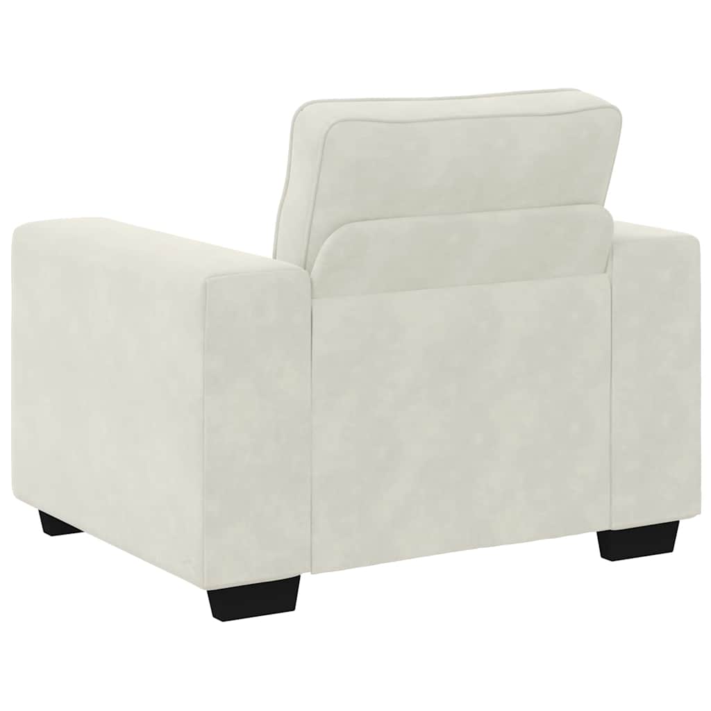 Divano Sedia Crema 100x77x82 cm Velluto | homemem39