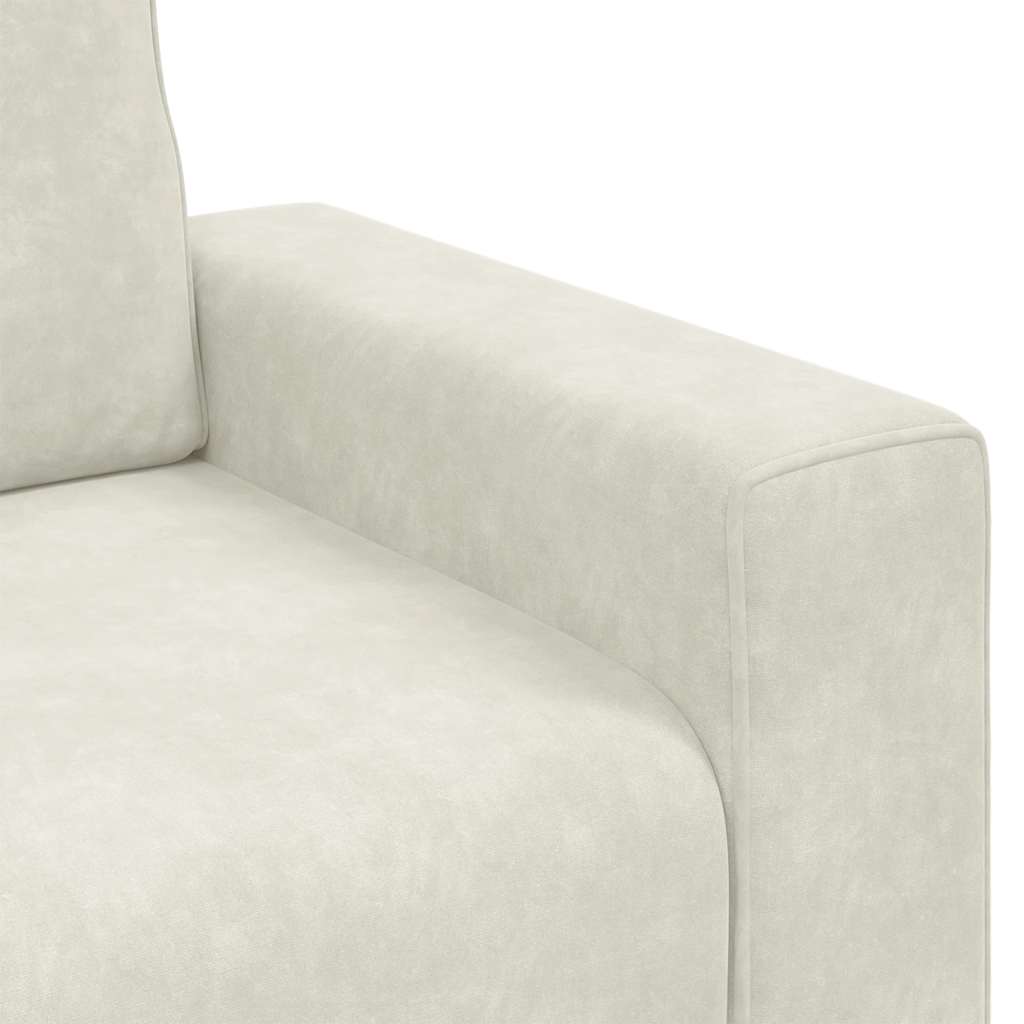 Divano Sedia Crema 60 cm Velluto - homemem39