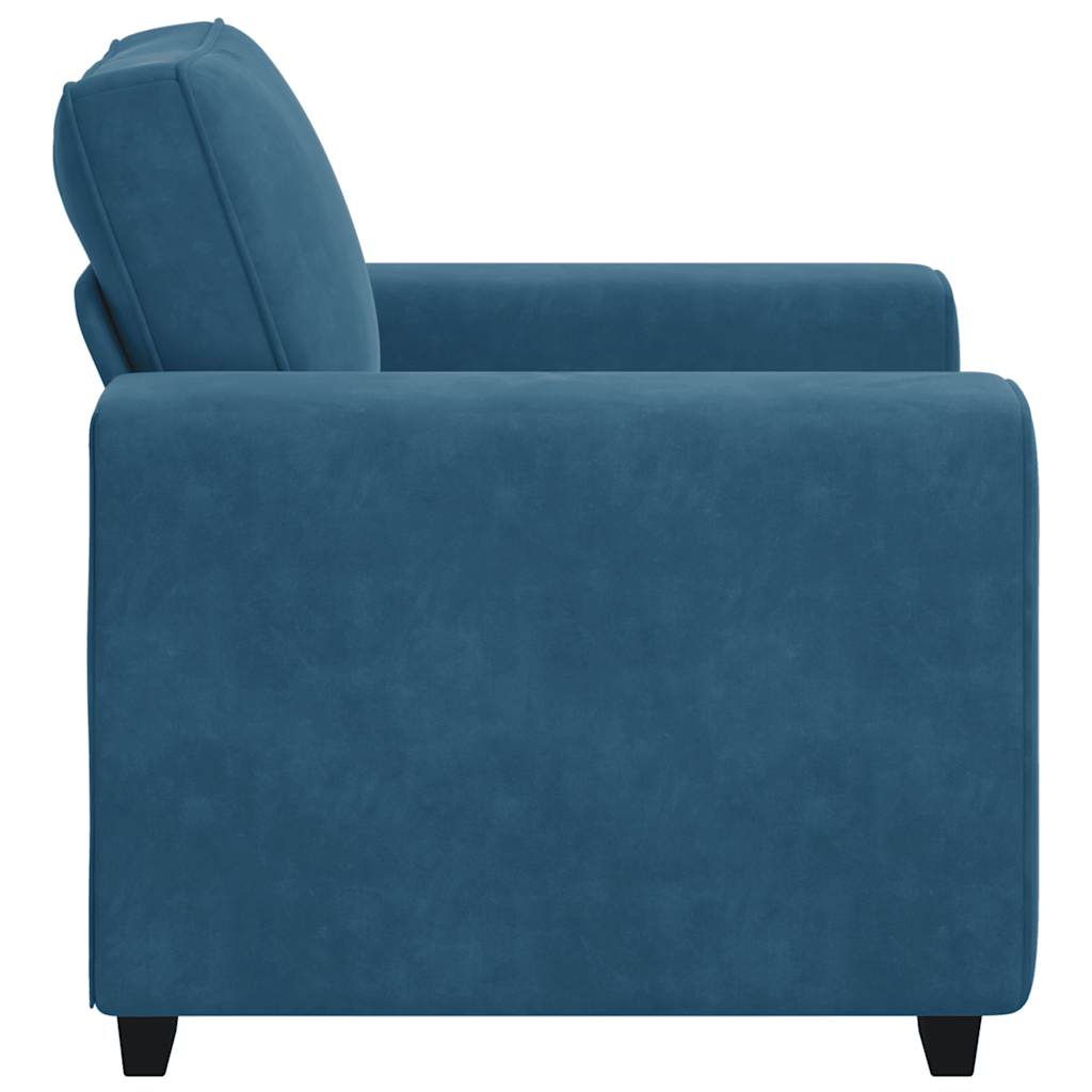 Divano Sedia Blu 60 cm Velluto - homemem39