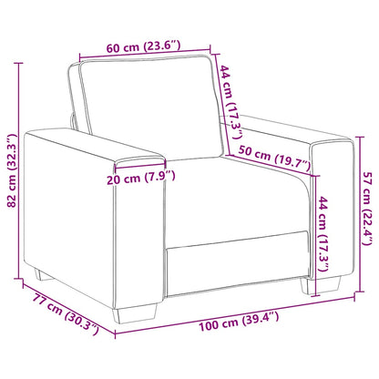 Divano Sedia Blu 100x77x82 cm Velluto | homemem39