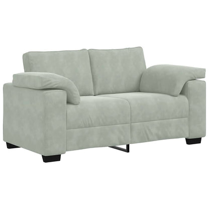 Divano Divanetto Grigio Chiaro 160x77x82 cm in Velluto | homemem39