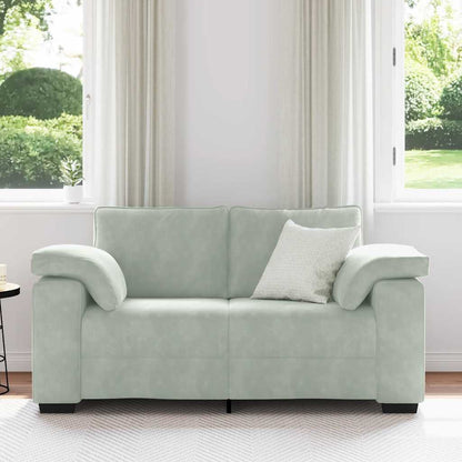 Divano Divanetto Grigio Chiaro 160x77x82 cm in Velluto | homemem39