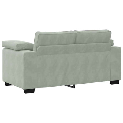 Divano Divanetto Grigio Chiaro 160x77x82 cm in Velluto | homemem39