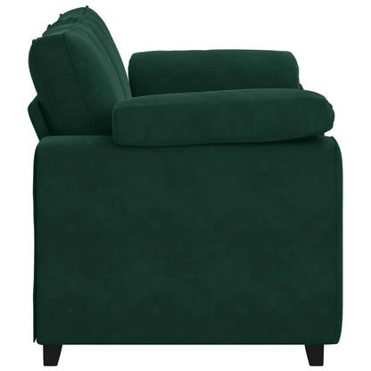 Divano Divanetto Verde Scuro 160x77x82 cm Velluto | homemem39