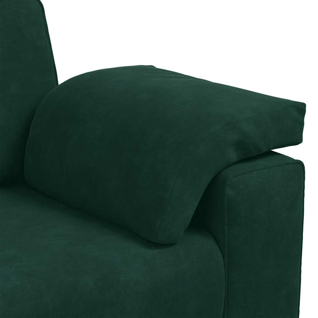 Divano Divanetto Verde Scuro 160x77x82 cm Velluto | homemem39