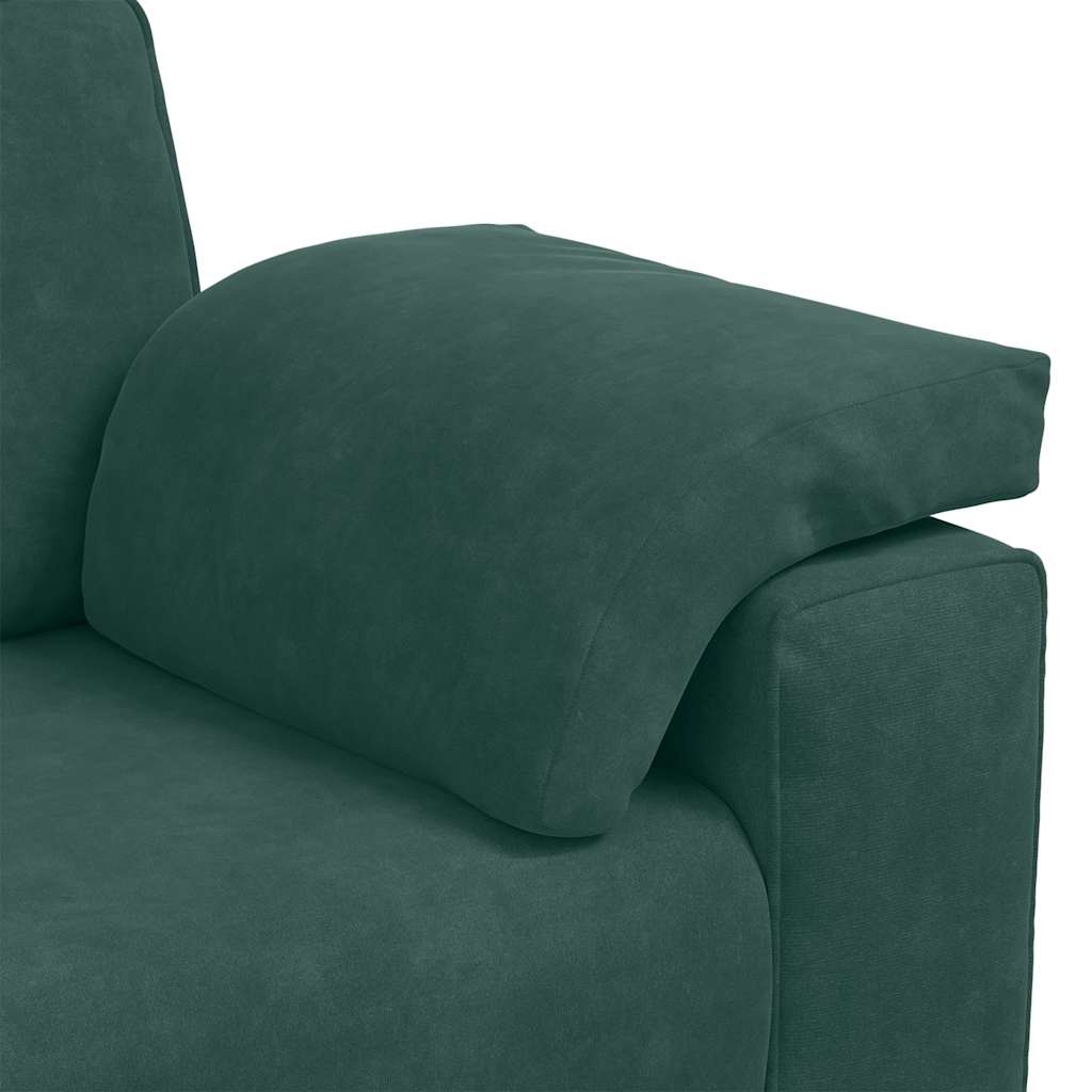 Divano Divanetto Verde Scuro 120 cm Velluto - homemem39