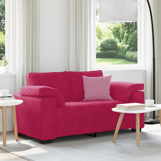 Divano Divanetto Rosso Vino 160x77x82 cm in Velluto | homemem39
