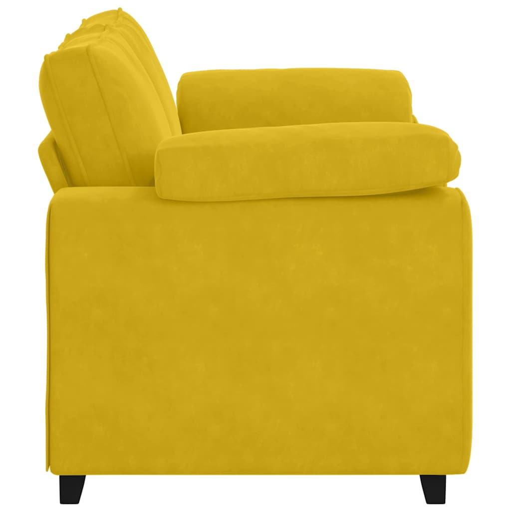 Divano Divanetto Giallo 160x77x82 cm in Velluto | homemem39