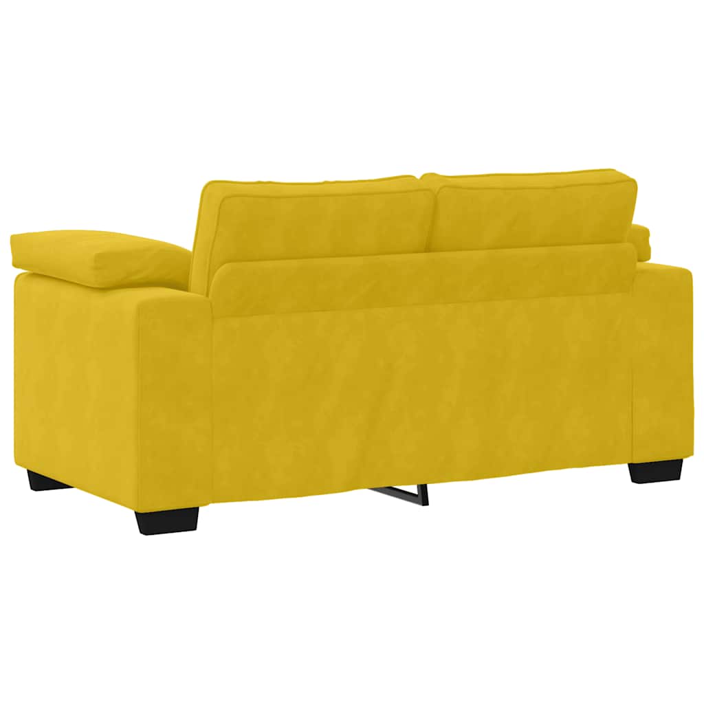 Divano Divanetto Giallo 160x77x82 cm in Velluto | homemem39