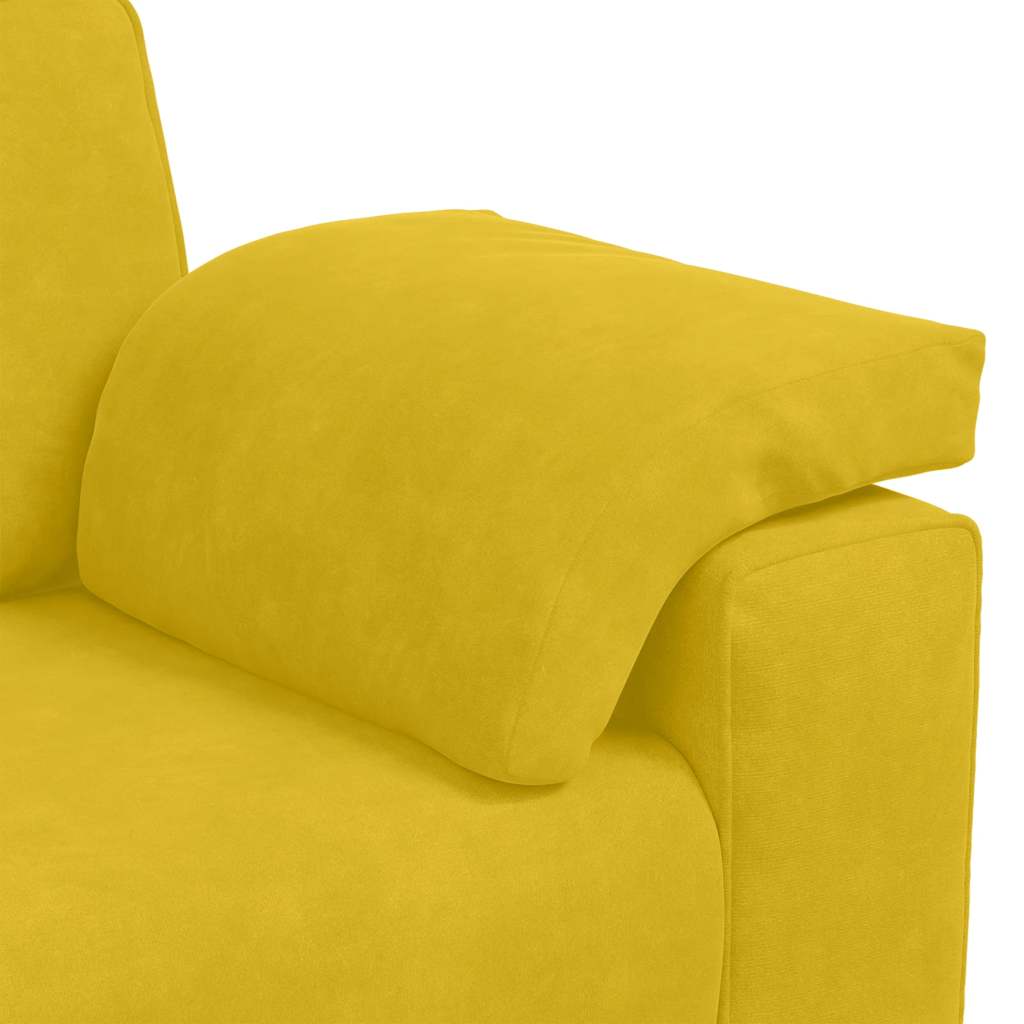 Divano Divanetto Giallo 160x77x82 cm in Velluto | homemem39