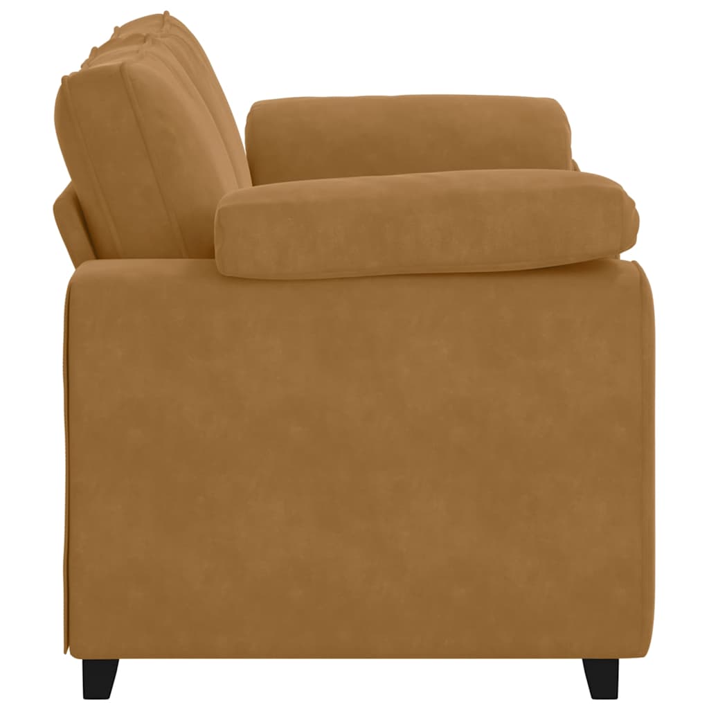 Divano Divanetto Marrone 160x77x82 cm in Velluto | homemem39