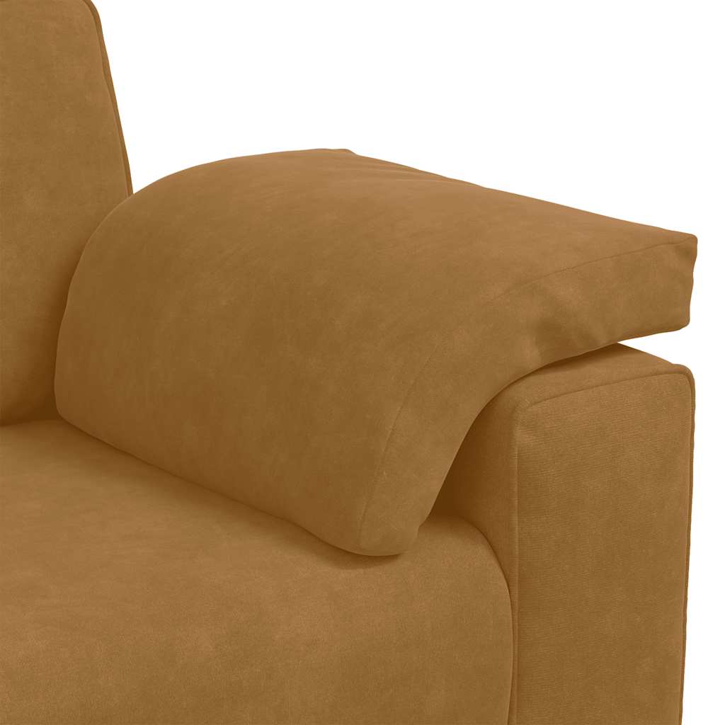 Divano Divanetto Marrone 160x77x82 cm in Velluto | homemem39