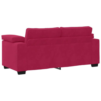 Divano Divanetto Rosso Vino 180x77x82 cm in Velluto | homemem39