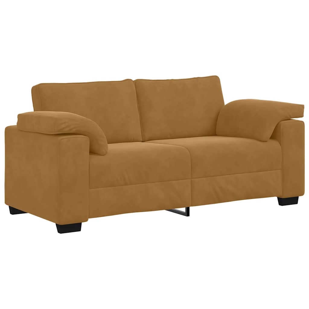 Divano Divanetto Marrone 180x77x82 cm in Velluto | homemem39