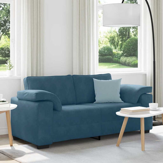 Divano Divanetto Blu 180x77x82 cm in Velluto | homemem39