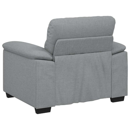 Poltrona Grigio Chiaro 100x81x84 cm in Tessuto | homemem39