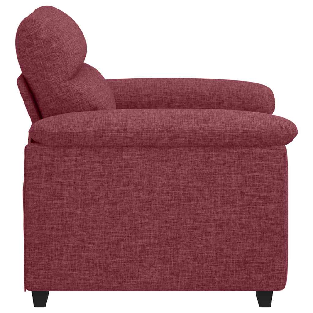 Poltrona Rosso Vino 100x81x84 cm in Tessuto | homemem39