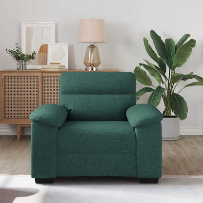 Poltrona Verde Scuro 60 cm in Tessuto - homemem39