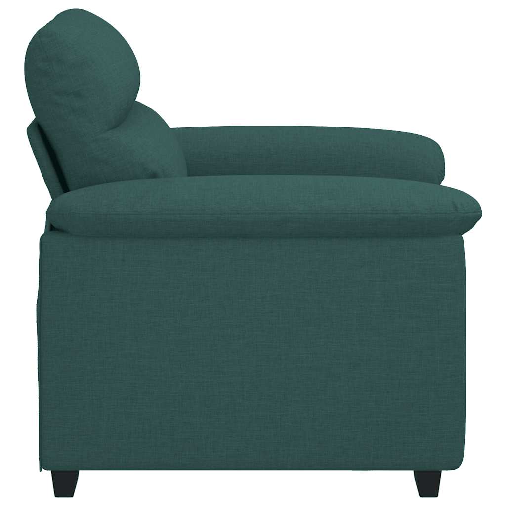 Poltrona Verde Scuro 100x81x84 cm in Tessuto | homemem39