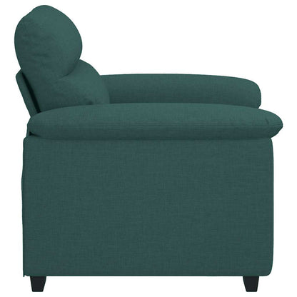 Poltrona Verde Scuro 60 cm in Tessuto - homemem39