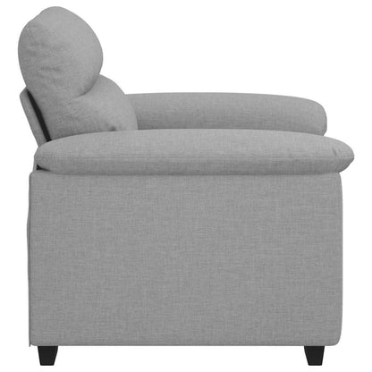 Divano Sedia Grigio Nuvola 55 cm in Tessuto - homemem39